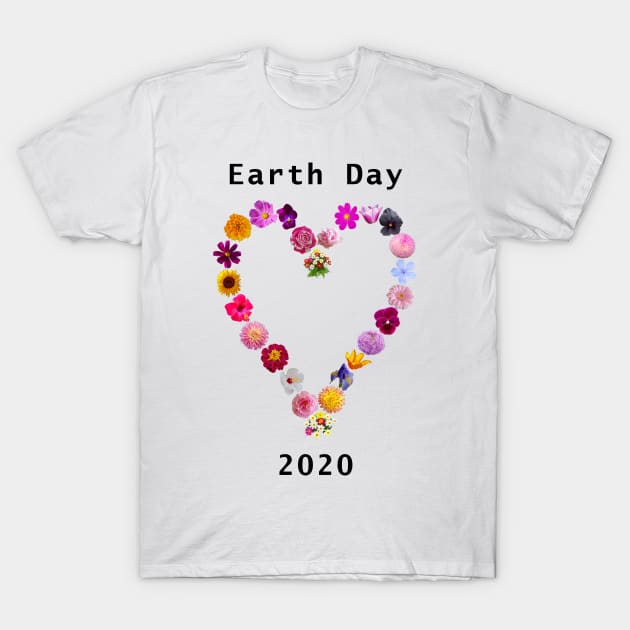 Floral Heart for Earth Day T-Shirt by ellenhenryart